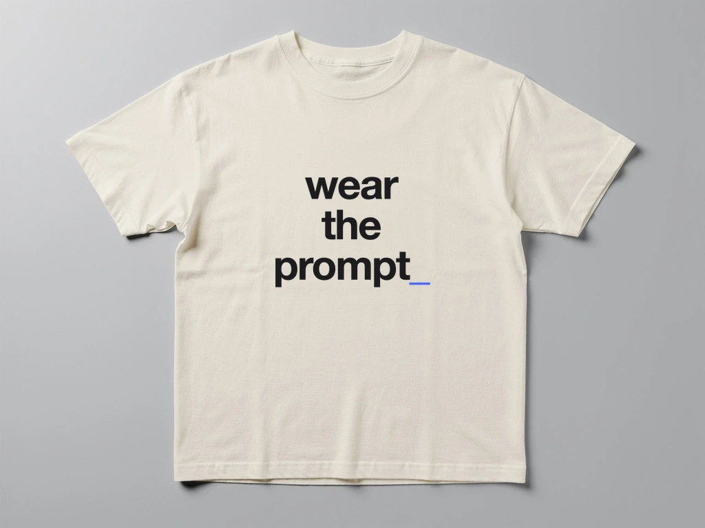 Statement Tee — wear the prompt on bone